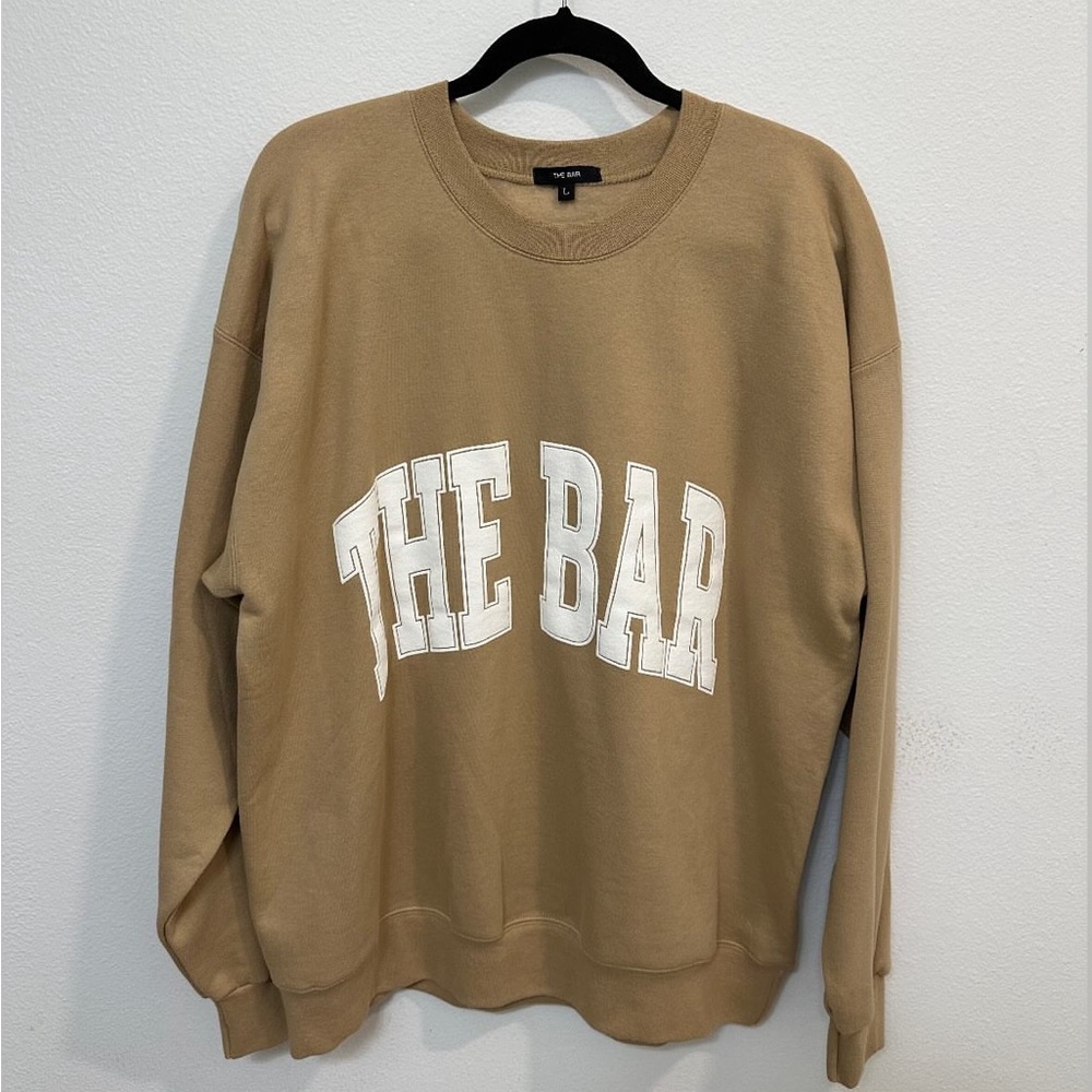 Tan Crewneck Sweater by The Bar